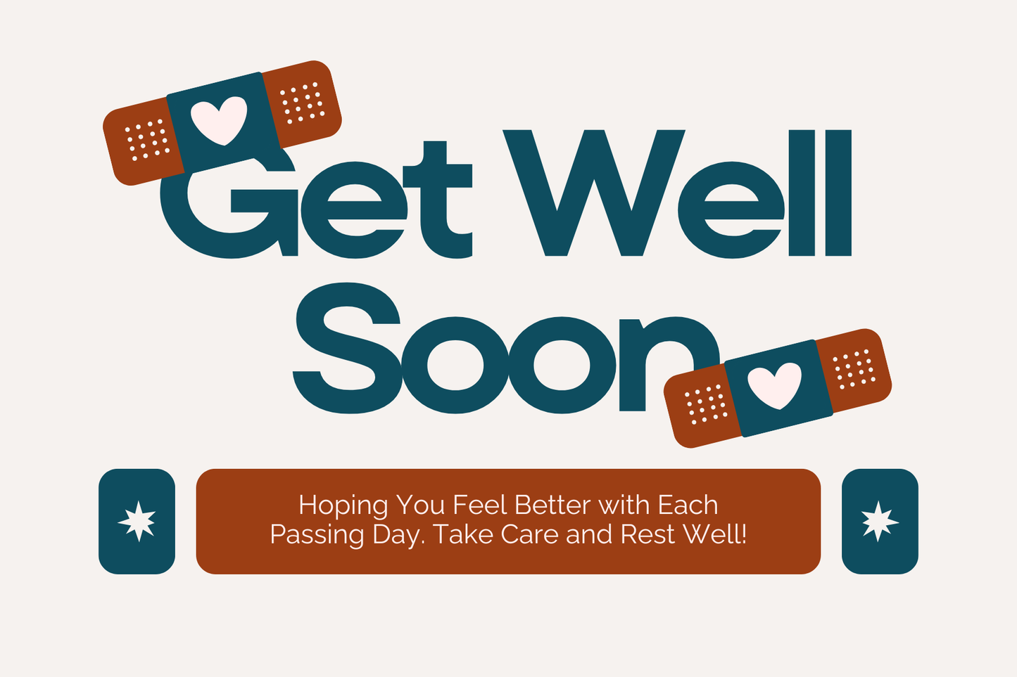 Get Well Soon Bandaids