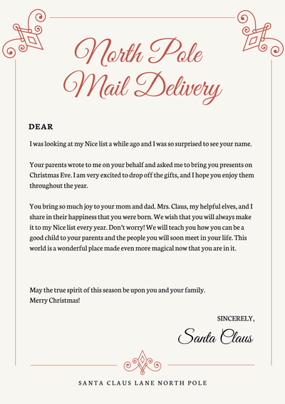 North Pole Mail Delivery