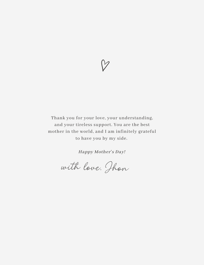 The Best Mom Calligraphy