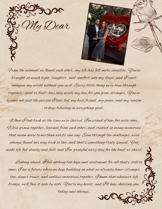 The Rose Love Letter