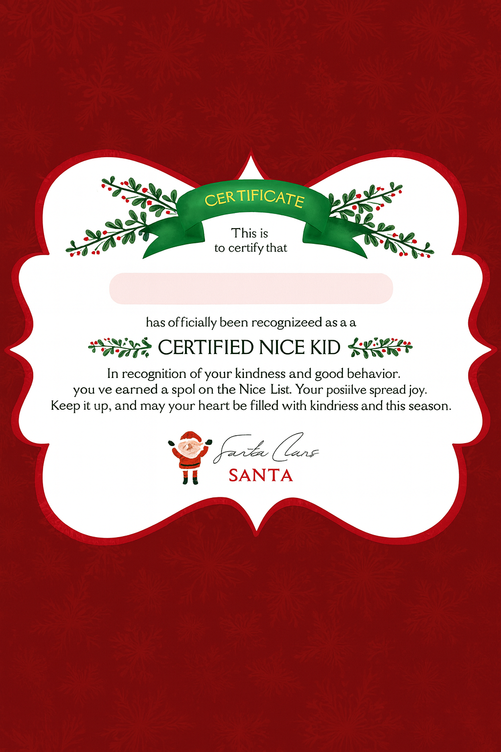 certified nice kid photo with colorful design