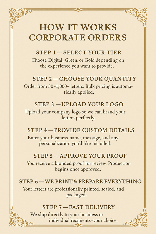 Instruction image  for corporate and bulk order with decorative border