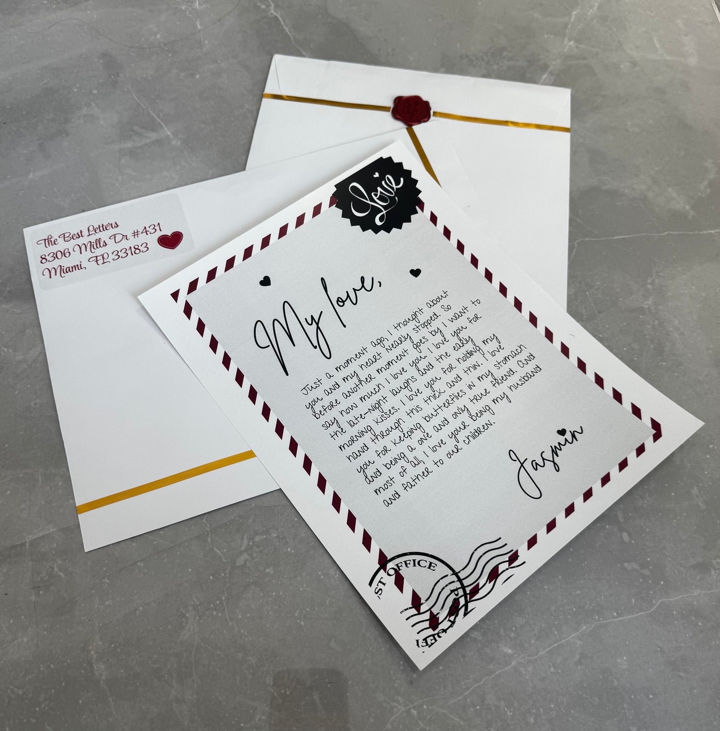 Valentines Love Letter for Him