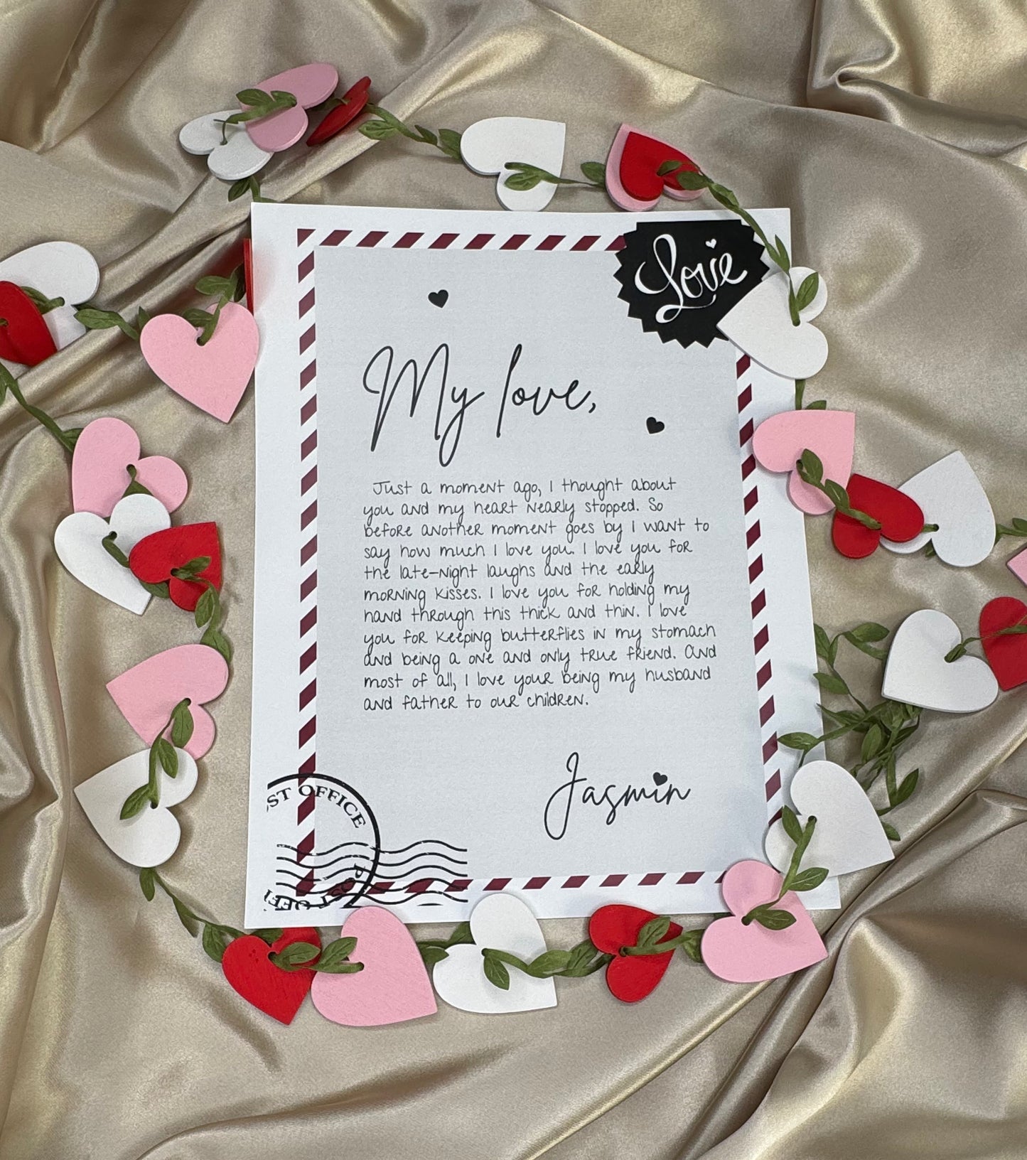 Valentines Love Letter for Him