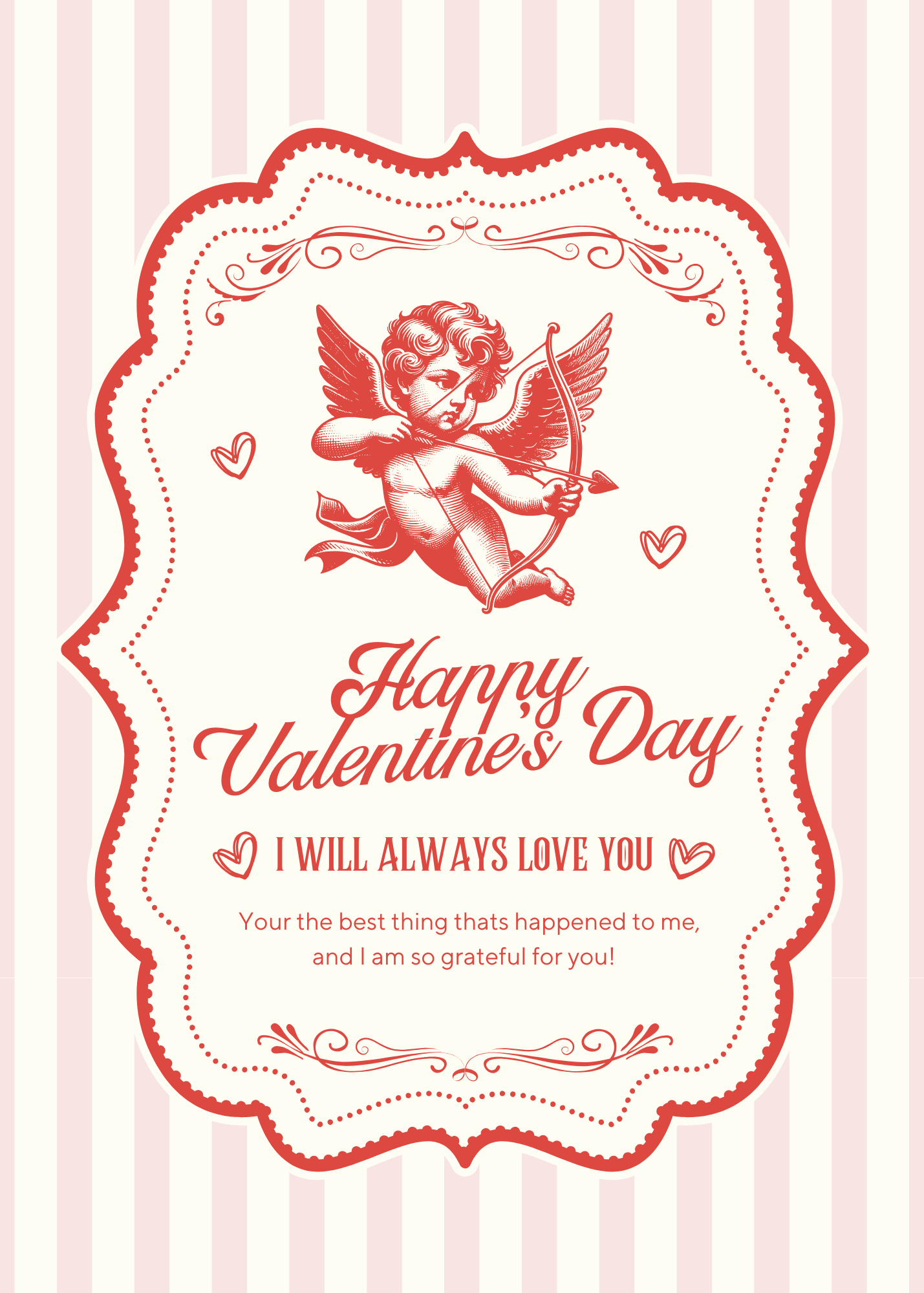 Cupids Valentines Day Card