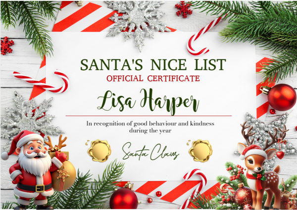 Nice List Certificate