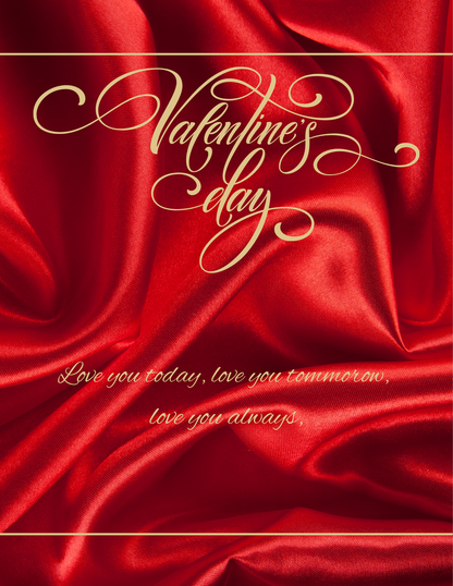Red Velvet Valentines Day Letter