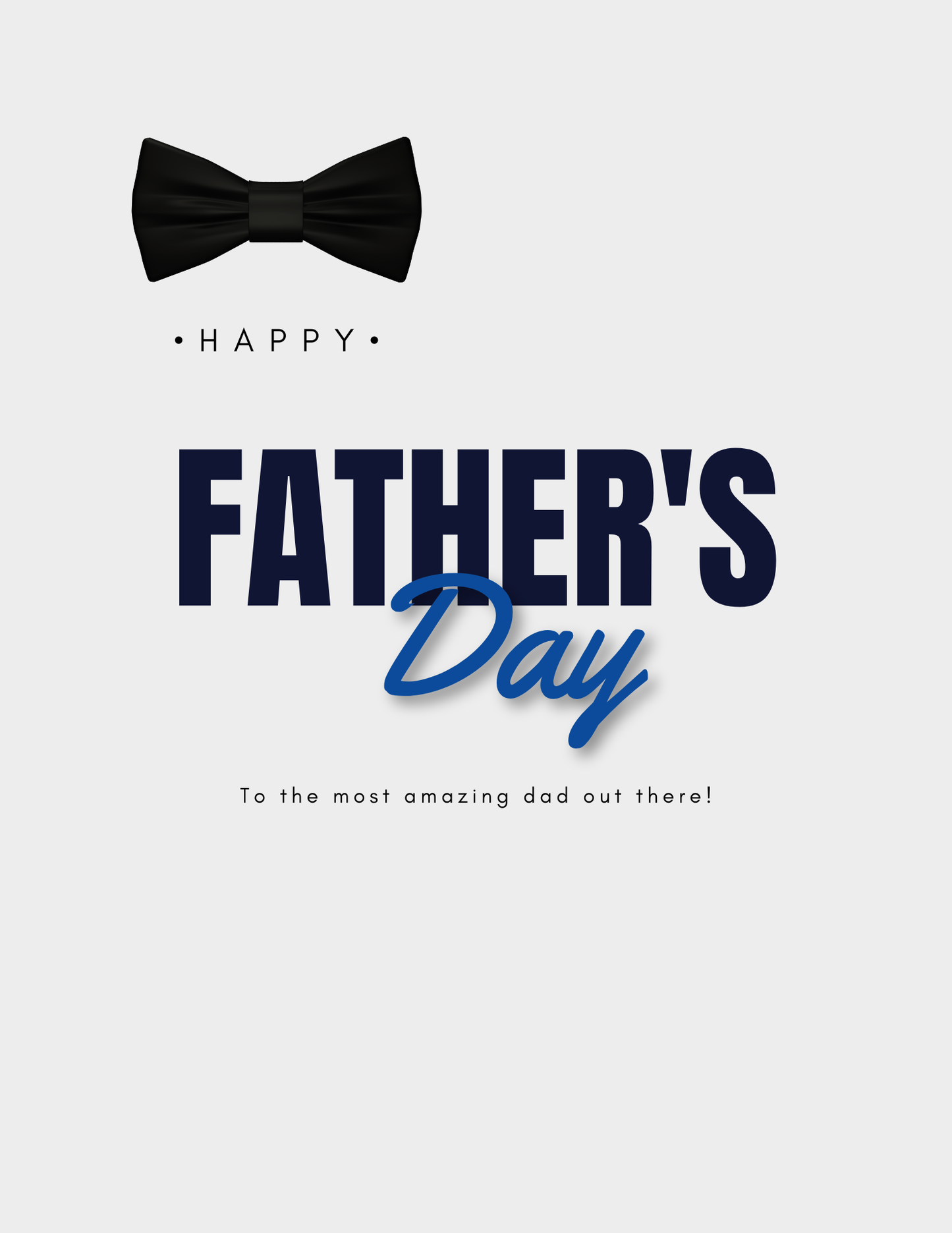 Simple Modern Fathers Card