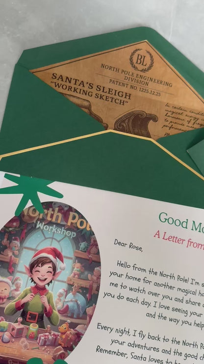 The Elf at Work – Personalized Christmas Letter for Kids