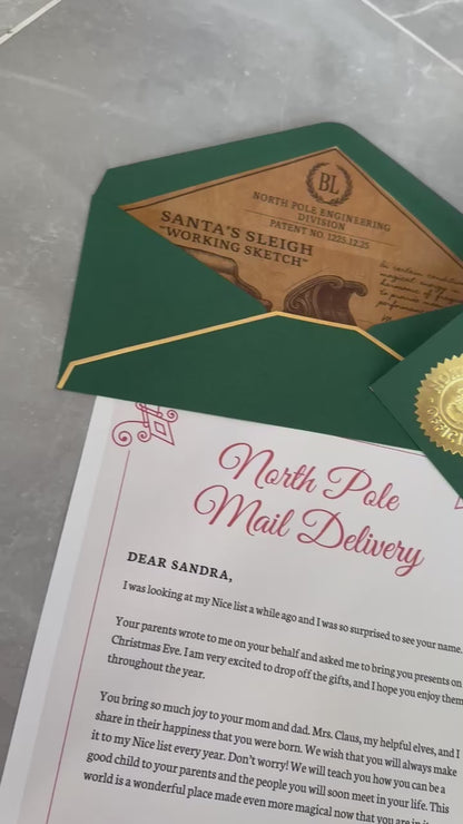 North Pole Mail Delivery – Personalized Christmas Letter for Kids
