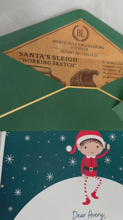 Modern Elf – Personalized Holiday Letter for Kids