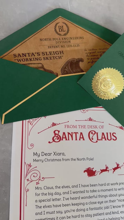Santa’s Custom Letters with Reindeer – Personalized Holiday Keepsake